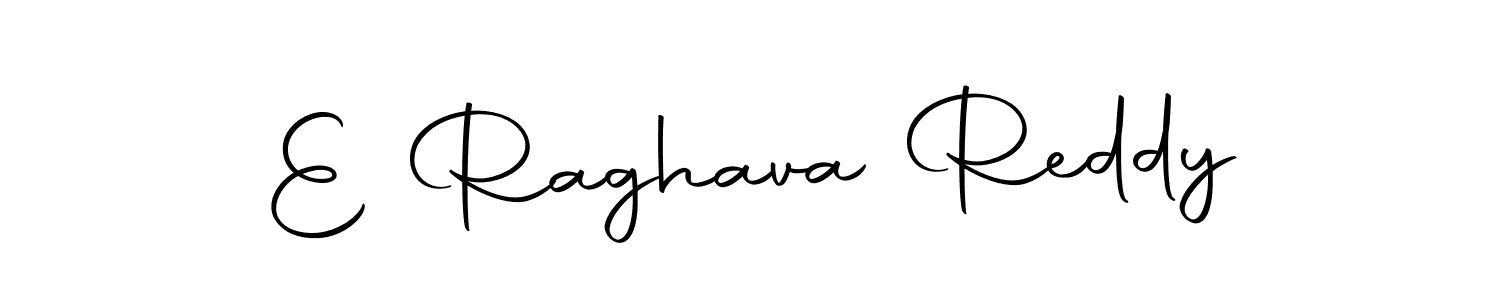 How to make E Raghava Reddy name signature. Use Autography-DOLnW style for creating short signs online. This is the latest handwritten sign. E Raghava Reddy signature style 10 images and pictures png