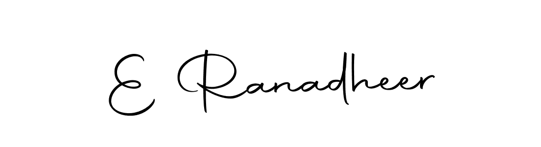 Make a beautiful signature design for name E Ranadheer. With this signature (Autography-DOLnW) style, you can create a handwritten signature for free. E Ranadheer signature style 10 images and pictures png