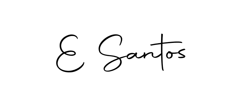 This is the best signature style for the E Santos name. Also you like these signature font (Autography-DOLnW). Mix name signature. E Santos signature style 10 images and pictures png