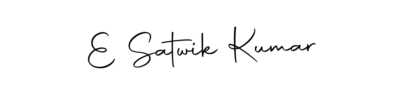 You can use this online signature creator to create a handwritten signature for the name E Satwik Kumar. This is the best online autograph maker. E Satwik Kumar signature style 10 images and pictures png