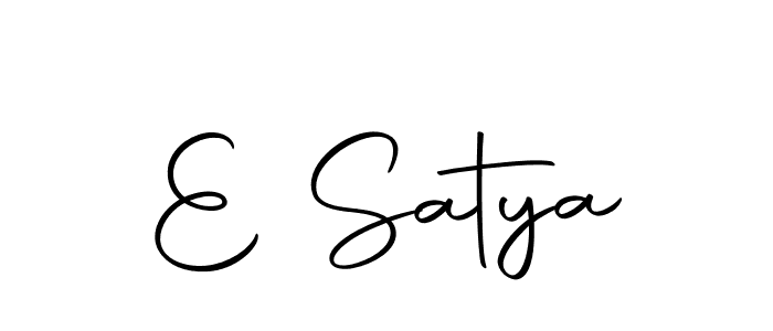 You can use this online signature creator to create a handwritten signature for the name E Satya. This is the best online autograph maker. E Satya signature style 10 images and pictures png