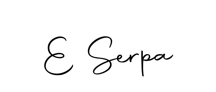 Similarly Autography-DOLnW is the best handwritten signature design. Signature creator online .You can use it as an online autograph creator for name E Serpa. E Serpa signature style 10 images and pictures png