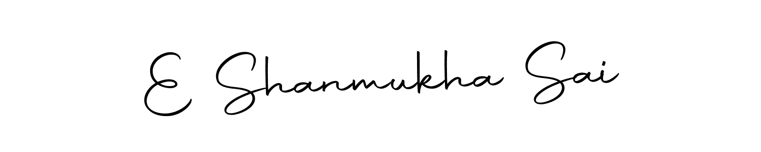 Similarly Autography-DOLnW is the best handwritten signature design. Signature creator online .You can use it as an online autograph creator for name E Shanmukha Sai. E Shanmukha Sai signature style 10 images and pictures png