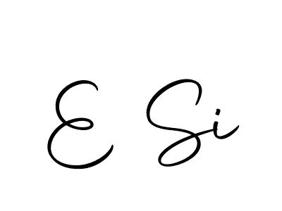 How to Draw E Si signature style? Autography-DOLnW is a latest design signature styles for name E Si. E Si signature style 10 images and pictures png