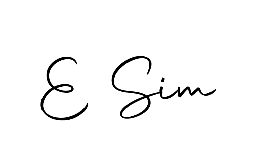 Similarly Autography-DOLnW is the best handwritten signature design. Signature creator online .You can use it as an online autograph creator for name E Sim. E Sim signature style 10 images and pictures png
