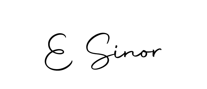 Here are the top 10 professional signature styles for the name E Sinor. These are the best autograph styles you can use for your name. E Sinor signature style 10 images and pictures png