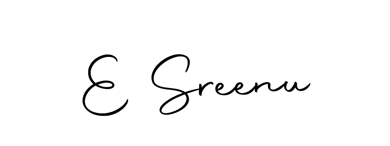 You should practise on your own different ways (Autography-DOLnW) to write your name (E Sreenu) in signature. don't let someone else do it for you. E Sreenu signature style 10 images and pictures png