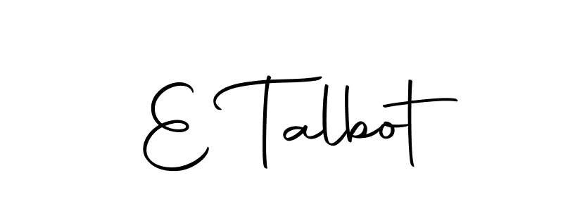 Here are the top 10 professional signature styles for the name E Talbot. These are the best autograph styles you can use for your name. E Talbot signature style 10 images and pictures png