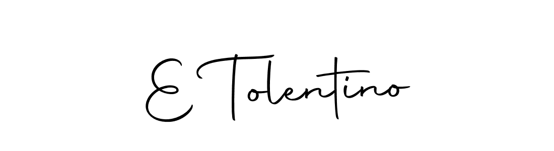 Autography-DOLnW is a professional signature style that is perfect for those who want to add a touch of class to their signature. It is also a great choice for those who want to make their signature more unique. Get E Tolentino name to fancy signature for free. E Tolentino signature style 10 images and pictures png