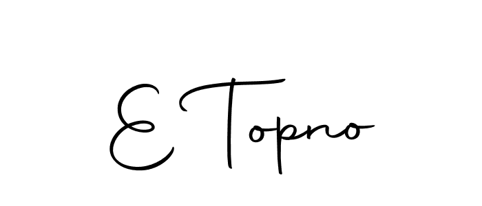 Use a signature maker to create a handwritten signature online. With this signature software, you can design (Autography-DOLnW) your own signature for name E Topno. E Topno signature style 10 images and pictures png