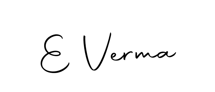 Make a beautiful signature design for name E Verma. Use this online signature maker to create a handwritten signature for free. E Verma signature style 10 images and pictures png