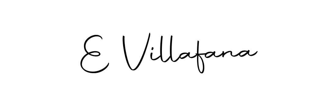 How to make E Villafana signature? Autography-DOLnW is a professional autograph style. Create handwritten signature for E Villafana name. E Villafana signature style 10 images and pictures png