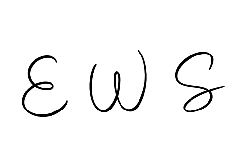 How to make E W S signature? Autography-DOLnW is a professional autograph style. Create handwritten signature for E W S name. E W S signature style 10 images and pictures png