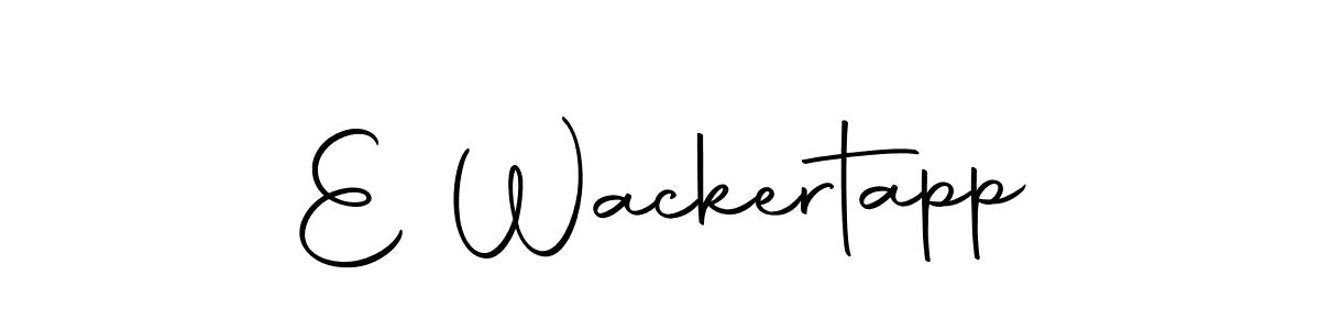 Make a beautiful signature design for name E Wackertapp. With this signature (Autography-DOLnW) style, you can create a handwritten signature for free. E Wackertapp signature style 10 images and pictures png