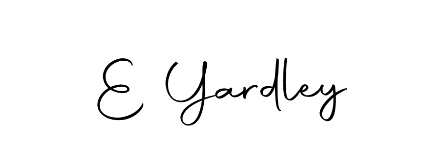 Make a beautiful signature design for name E Yardley. With this signature (Autography-DOLnW) style, you can create a handwritten signature for free. E Yardley signature style 10 images and pictures png