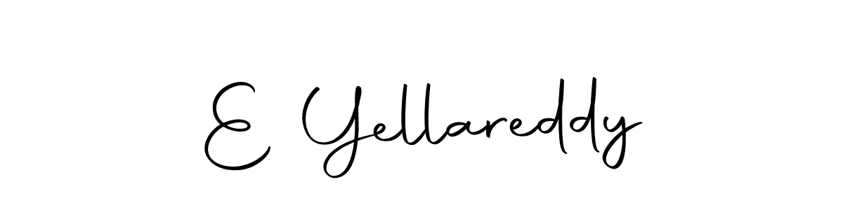 Make a beautiful signature design for name E Yellareddy. With this signature (Autography-DOLnW) style, you can create a handwritten signature for free. E Yellareddy signature style 10 images and pictures png