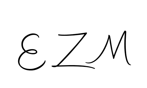 How to make E Z M signature? Autography-DOLnW is a professional autograph style. Create handwritten signature for E Z M name. E Z M signature style 10 images and pictures png