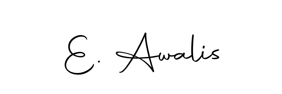 Make a short E. Awalis signature style. Manage your documents anywhere anytime using Autography-DOLnW. Create and add eSignatures, submit forms, share and send files easily. E. Awalis signature style 10 images and pictures png