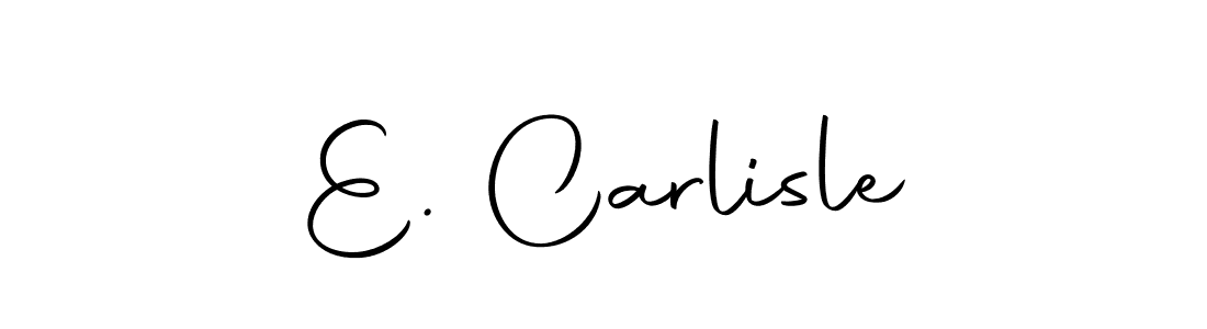 Design your own signature with our free online signature maker. With this signature software, you can create a handwritten (Autography-DOLnW) signature for name E. Carlisle. E. Carlisle signature style 10 images and pictures png