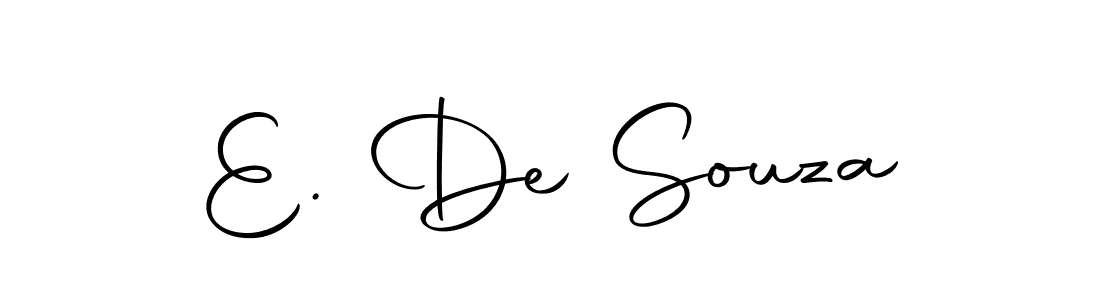 Also we have E. De Souza name is the best signature style. Create professional handwritten signature collection using Autography-DOLnW autograph style. E. De Souza signature style 10 images and pictures png