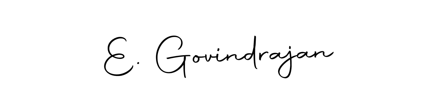 Use a signature maker to create a handwritten signature online. With this signature software, you can design (Autography-DOLnW) your own signature for name E. Govindrajan. E. Govindrajan signature style 10 images and pictures png