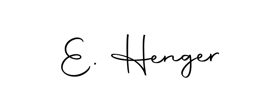 Make a beautiful signature design for name E. Henger. With this signature (Autography-DOLnW) style, you can create a handwritten signature for free. E. Henger signature style 10 images and pictures png