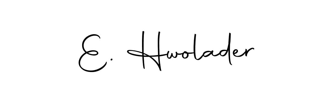 Autography-DOLnW is a professional signature style that is perfect for those who want to add a touch of class to their signature. It is also a great choice for those who want to make their signature more unique. Get E. Hwolader name to fancy signature for free. E. Hwolader signature style 10 images and pictures png