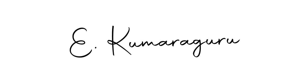 The best way (Autography-DOLnW) to make a short signature is to pick only two or three words in your name. The name E. Kumaraguru include a total of six letters. For converting this name. E. Kumaraguru signature style 10 images and pictures png