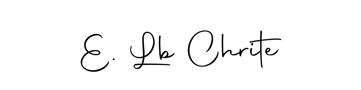 The best way (Autography-DOLnW) to make a short signature is to pick only two or three words in your name. The name E. Lb Chrite include a total of six letters. For converting this name. E. Lb Chrite signature style 10 images and pictures png