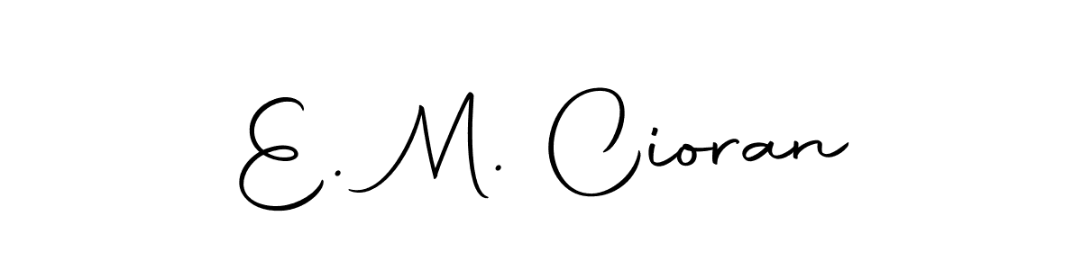 The best way (Autography-DOLnW) to make a short signature is to pick only two or three words in your name. The name E. M. Cioran include a total of six letters. For converting this name. E. M. Cioran signature style 10 images and pictures png