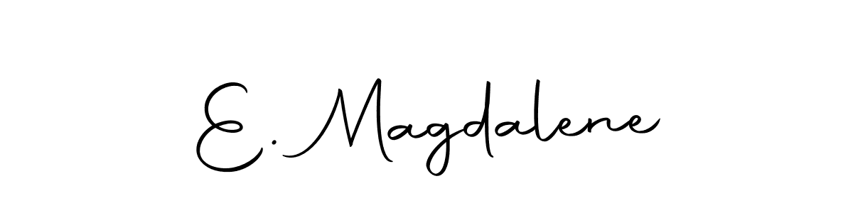 Create a beautiful signature design for name E. Magdalene. With this signature (Autography-DOLnW) fonts, you can make a handwritten signature for free. E. Magdalene signature style 10 images and pictures png