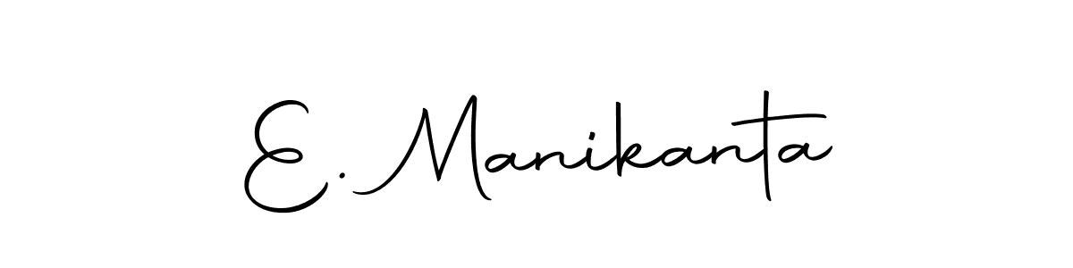 How to make E. Manikanta signature? Autography-DOLnW is a professional autograph style. Create handwritten signature for E. Manikanta name. E. Manikanta signature style 10 images and pictures png