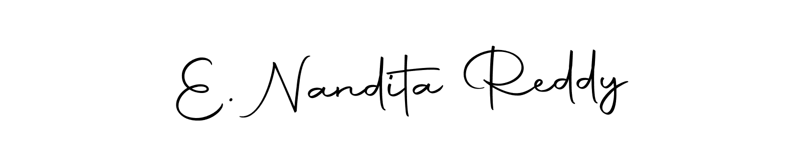 How to make E. Nandita Reddy signature? Autography-DOLnW is a professional autograph style. Create handwritten signature for E. Nandita Reddy name. E. Nandita Reddy signature style 10 images and pictures png