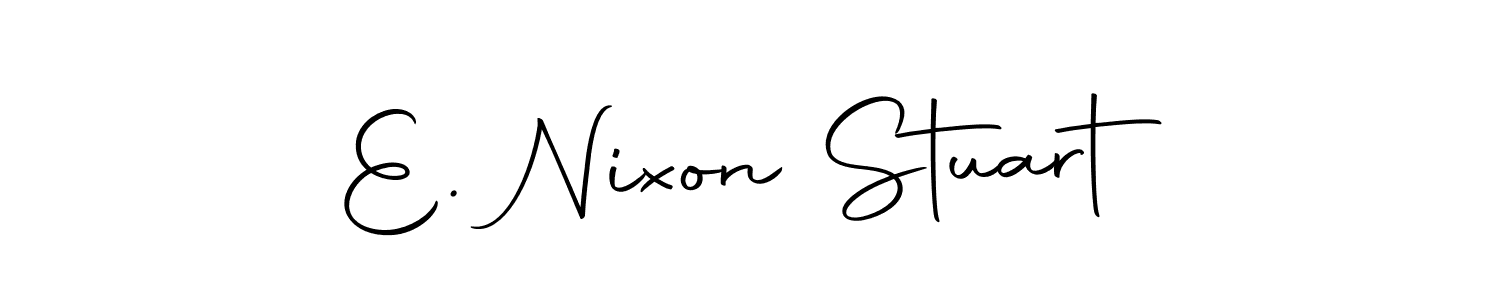 How to make E. Nixon Stuart signature? Autography-DOLnW is a professional autograph style. Create handwritten signature for E. Nixon Stuart name. E. Nixon Stuart signature style 10 images and pictures png