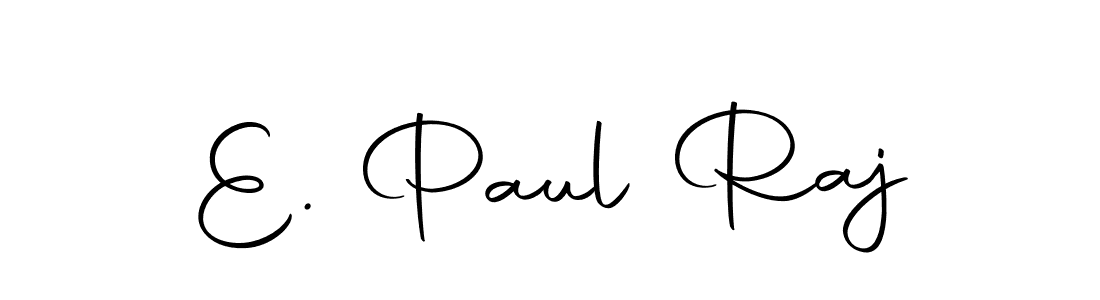 Make a beautiful signature design for name E. Paul Raj. With this signature (Autography-DOLnW) style, you can create a handwritten signature for free. E. Paul Raj signature style 10 images and pictures png