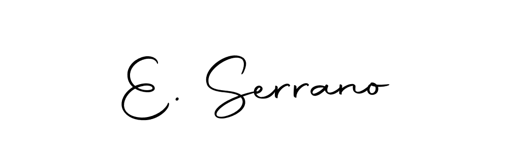 Create a beautiful signature design for name E. Serrano. With this signature (Autography-DOLnW) fonts, you can make a handwritten signature for free. E. Serrano signature style 10 images and pictures png