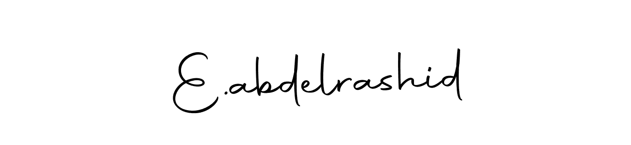 How to make E.abdelrashid name signature. Use Autography-DOLnW style for creating short signs online. This is the latest handwritten sign. E.abdelrashid signature style 10 images and pictures png