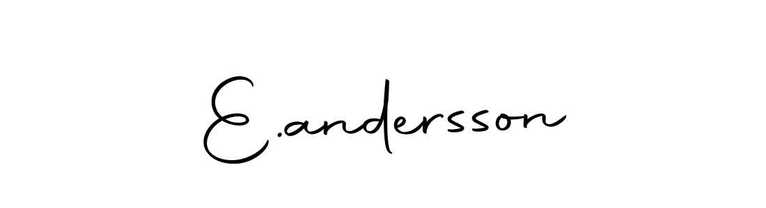 Make a beautiful signature design for name E.andersson. With this signature (Autography-DOLnW) style, you can create a handwritten signature for free. E.andersson signature style 10 images and pictures png