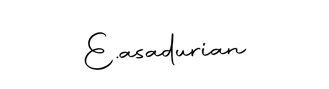 Here are the top 10 professional signature styles for the name E.asadurian. These are the best autograph styles you can use for your name. E.asadurian signature style 10 images and pictures png