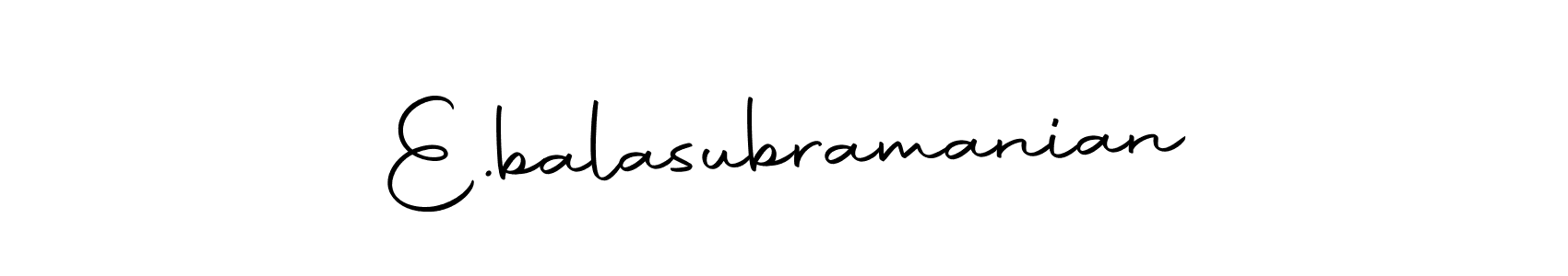 The best way (Autography-DOLnW) to make a short signature is to pick only two or three words in your name. The name E.balasubramanian include a total of six letters. For converting this name. E.balasubramanian signature style 10 images and pictures png