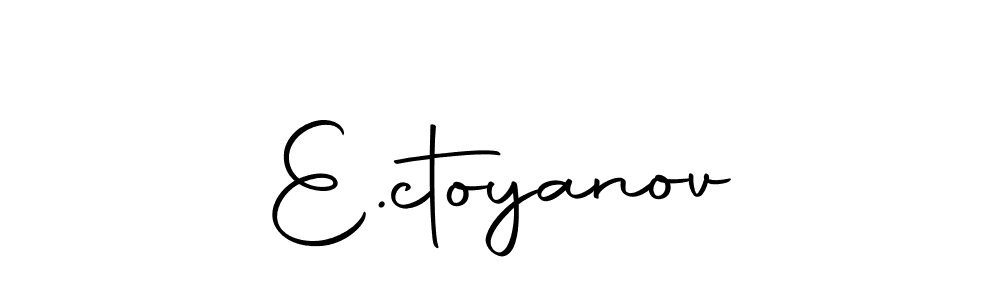 Make a beautiful signature design for name E.ctoyanov. With this signature (Autography-DOLnW) style, you can create a handwritten signature for free. E.ctoyanov signature style 10 images and pictures png