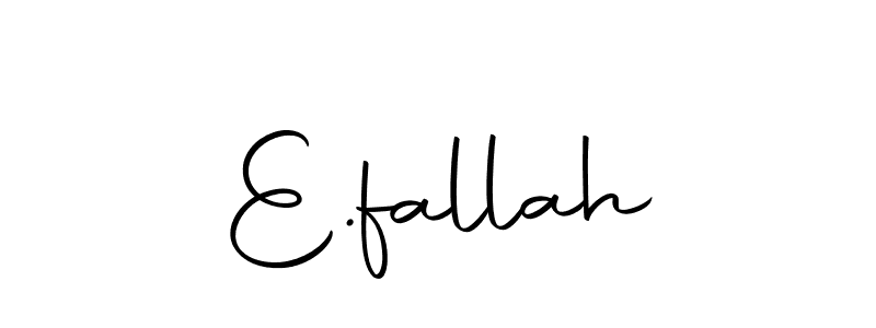 Also we have E.fallah name is the best signature style. Create professional handwritten signature collection using Autography-DOLnW autograph style. E.fallah signature style 10 images and pictures png