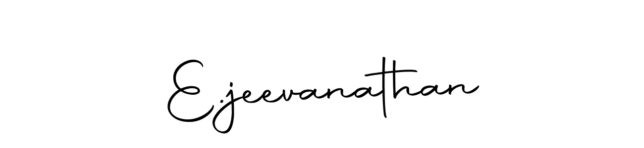 How to make E.jeevanathan name signature. Use Autography-DOLnW style for creating short signs online. This is the latest handwritten sign. E.jeevanathan signature style 10 images and pictures png