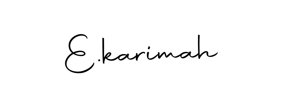 Make a beautiful signature design for name E.karimah. With this signature (Autography-DOLnW) style, you can create a handwritten signature for free. E.karimah signature style 10 images and pictures png