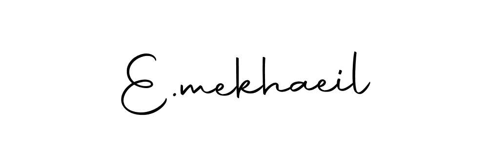 This is the best signature style for the E.mekhaeil name. Also you like these signature font (Autography-DOLnW). Mix name signature. E.mekhaeil signature style 10 images and pictures png