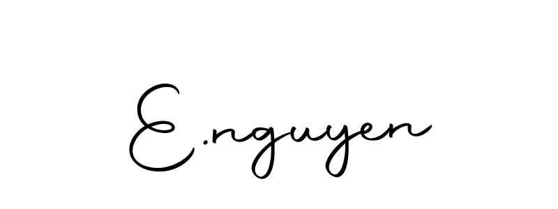 The best way (Autography-DOLnW) to make a short signature is to pick only two or three words in your name. The name E.nguyen include a total of six letters. For converting this name. E.nguyen signature style 10 images and pictures png