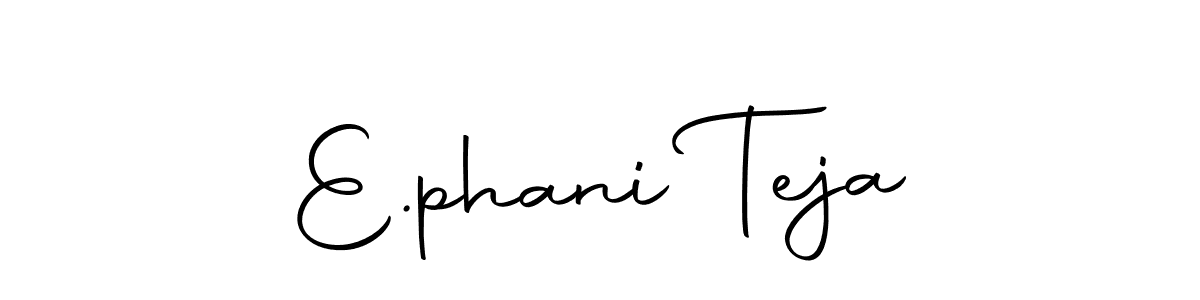 Make a beautiful signature design for name E.phani Teja. Use this online signature maker to create a handwritten signature for free. E.phani Teja signature style 10 images and pictures png