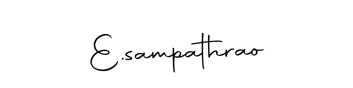 Make a beautiful signature design for name E.sampathrao. With this signature (Autography-DOLnW) style, you can create a handwritten signature for free. E.sampathrao signature style 10 images and pictures png