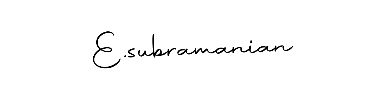 Once you've used our free online signature maker to create your best signature Autography-DOLnW style, it's time to enjoy all of the benefits that E.subramanian name signing documents. E.subramanian signature style 10 images and pictures png