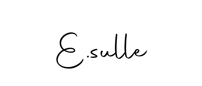 Also we have E.sulle name is the best signature style. Create professional handwritten signature collection using Autography-DOLnW autograph style. E.sulle signature style 10 images and pictures png